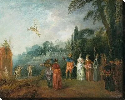 Картина Посадка на судно в Киферу (1709-1710)