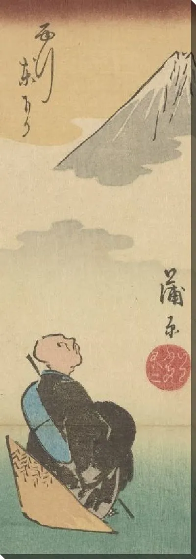 Картина Иккю (3 prints - Ikkyu, Yamamoto Kansuke, Saigyo)