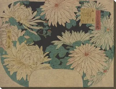 Картина Котобуки Кику (Hana Zukushi Mitate Fukurokuju Kotobuki Kiku)
