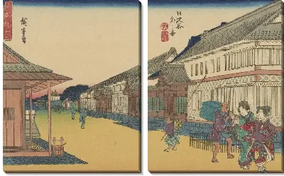 Картина Кото (Hibiya soto no zu, from the series, Koto shokei)