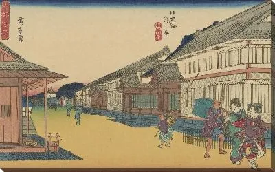 Картина Кото (Hibiya soto no zu, from the series, Koto shokei)
