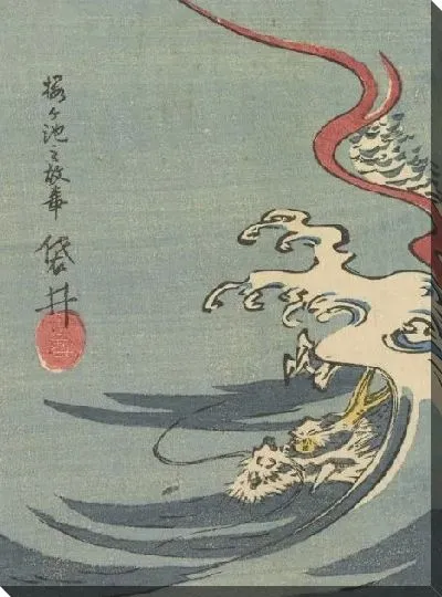Картина Кодзи Фукурой (Two prints: Meisan Nori - Shinagawa Sakuragaike no Koji Fukuroi)