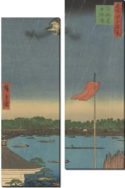 Картина Комагата (Komagatado Azumabashi, from the series, One Hundred Famous Views of Edo)