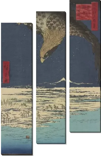 Картина Фукагава (Meisho Edo Hyakkei - Fukagawa Susaki Jumantsubo)