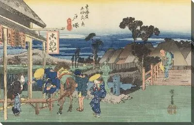 Картина Тоцука (1833) (Fifty-Three Stations of the Tokaido Hoeido Edition “Totsuka (Motomachi Detour)”)