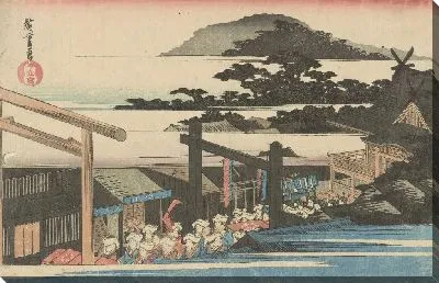 Картина Известное место Восточной столицы (Shiba shinmei keidai, from the series, Famous Places of the Eastern Capital)
