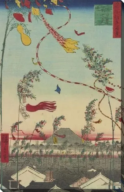 Картина Танабата (Meisho Edo Hyakkei - Shichu Hanei Tanabata)