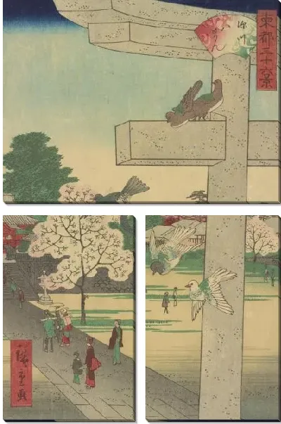 Картина Хатиман (Toto Sanjurokkei - Fukagawa Hachiman)