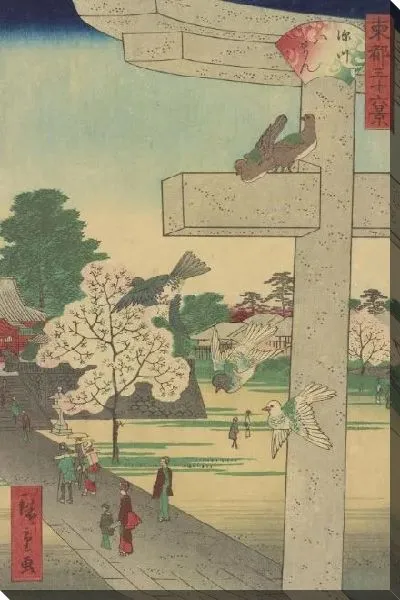 Картина Хатиман (Toto Sanjurokkei - Fukagawa Hachiman)