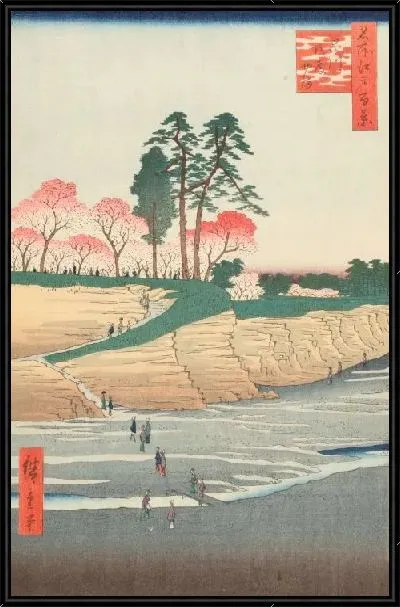Картина Вершины (1856) (One Hundred Famous Views of Edo “Gotenyama Hills in Shinagawa”)