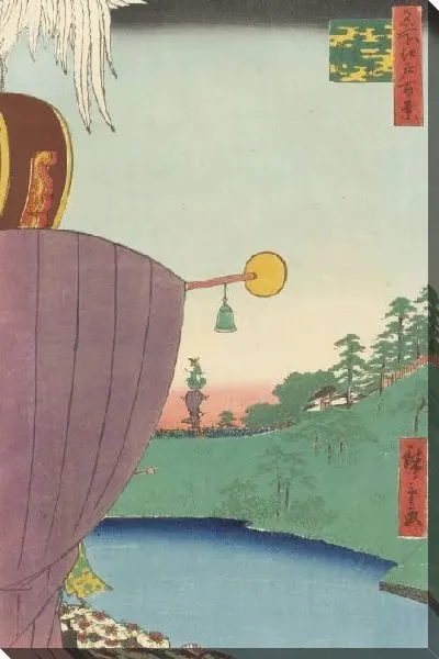 Картина Фестиваль (1856) (One Hundred Famous Views of Edo “Sanno Festival Procession at Kojimachi 1-chome”)