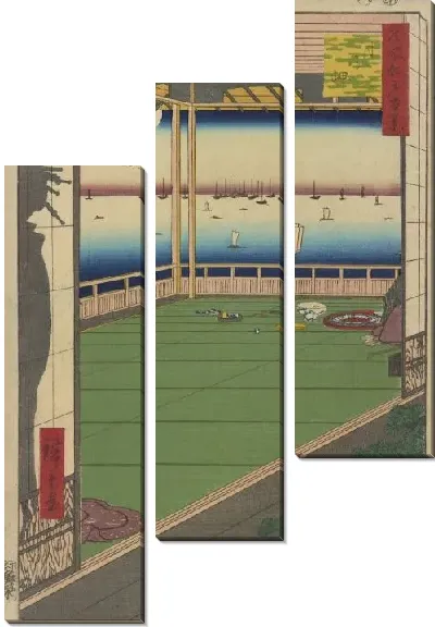 Картина Мисаки (Meisho Edo Hyakkei - Tsuki no Misaki)