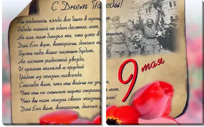 Модульная картина 9 мая №5