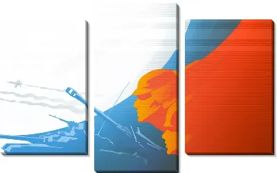 Модульная картина триколор