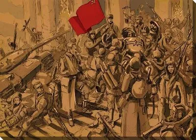 Картина маслом Знамя победы №2