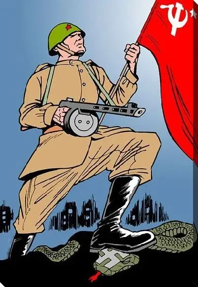 Картина маслом Фашистский гад