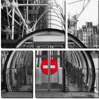 Модульная картина Центр Помпиду в Париже