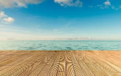 Плакат Вид на море с пирса