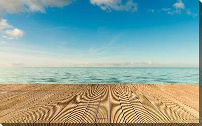 Постер Вид на море с пирса