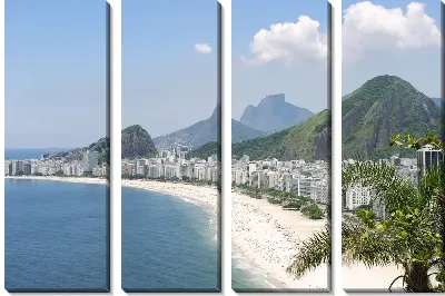 Модульная картина Побережье Рио-де-Жанейро №2