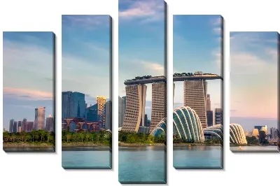 Модульная картина Вид на Сингапур