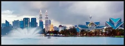 Картина Куала-Лумпур на озере Титивангса