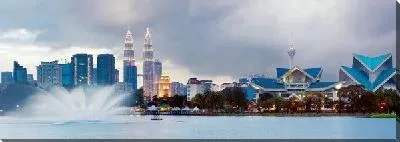 Постер Куала-Лумпур на озере Титивангса