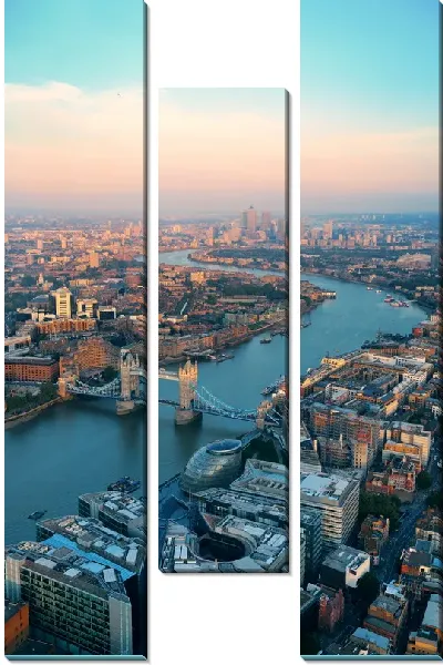 Модульная картина Панорамный вид Лондона и реки Темзы