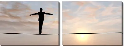 Модульная картина Канатоходец