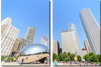 Модульная картина Парк Миллениум в Чикаго