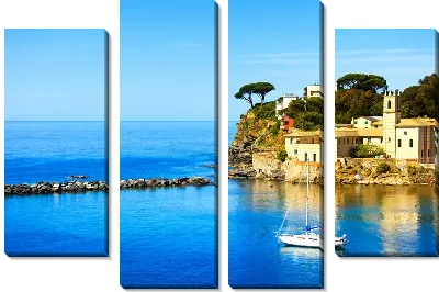 Модульная картина Бухта в Италии