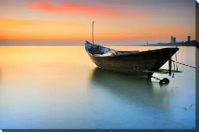 Постер Лодка в море №3