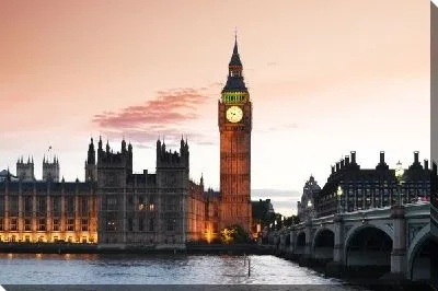 Постер Лондон на закате