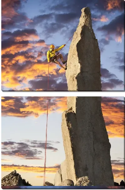 Модульная картина Скалолаз