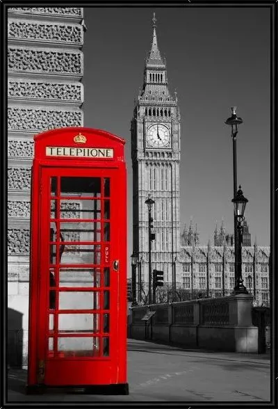 Картина Телефонная будка в Лондоне