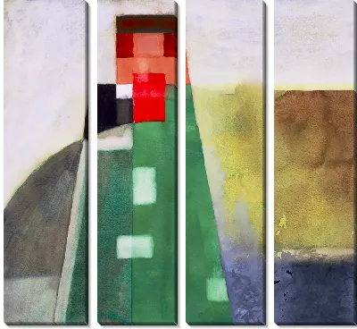 Модульная картина Абстракция с прямоугольниками