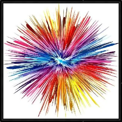 Радужная клякса