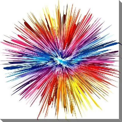 Радужная клякса