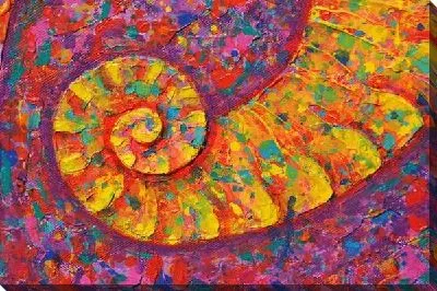 Картина маслом Абстракция в виде хобота слона