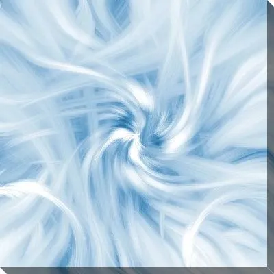 Картина маслом Белый фихрь на синем фоне