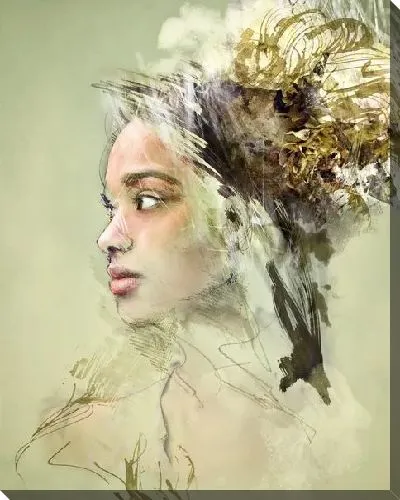 Картина маслом Женское лицо №2