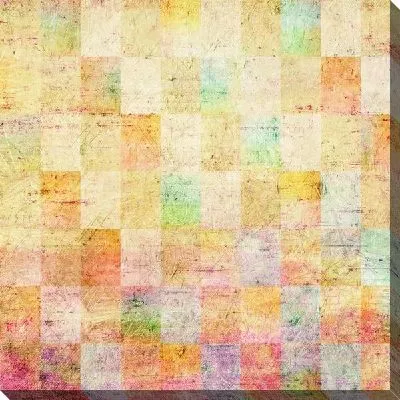 Картина маслом Цветная абстракция с квадратами