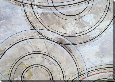 Картина маслом Абстрасция с кругами