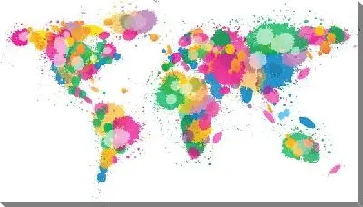 Карта мира в красках