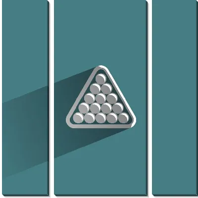 Модульная картина Шары для бильярда