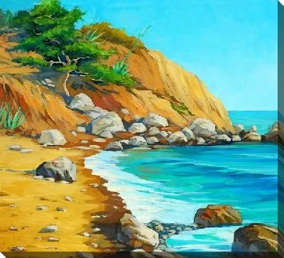 Картина маслом Морское побережье №2