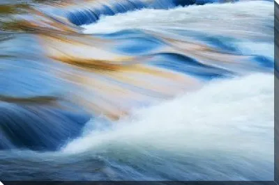 Картина маслом Размытый каскад водопада в штате Мичиган