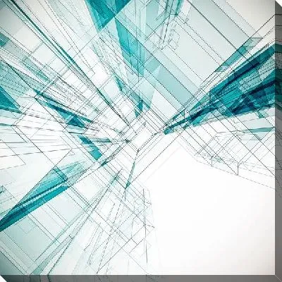 Картина маслом Абстрактная перспектива