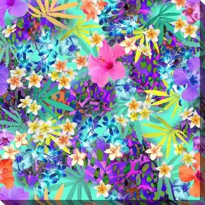 Картина маслом Цветочный фон