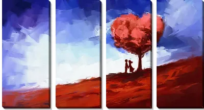 Модульная картина Любовь №7